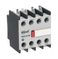 Приставка контактная дополнительные контакты 4НЗ фронтального монтажа (Dekraft) 24104DEK