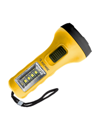 Фонарь ручной 0,5Вт LED+4SMD1Вт, 1xAA, корпус ABS-пластик, ремешок ручной (Космос) KOC119B