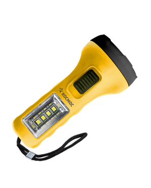 Фонарь ручной 0,5Вт LED+4SMD1Вт, 1xAA, корпус ABS-пластик, ремешок ручной (Космос) KOC119B