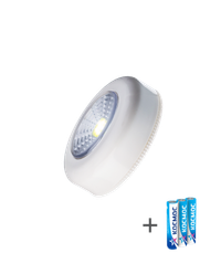 Фонарь подсветка 1ВтCOBLED/3xAAA (R03) в комплекте/ABS-пластик/белый/самоклеящийся (Космос) KOC305B