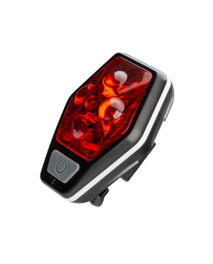 Фонарь велосипедный задний 4RED LED/2xAAA/ABS-пл/держатель-крепление/зажим на корпусе, КОСМОС (Космос) KOC401B