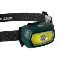 Фонарь налобный аккум/3Вт+5ВтCOB/кол. линза/съемн Li-ion18650 1200mAh/USBшн typeC (Космос) KOC509Lit