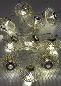 Гирлянда-Фонарики лофт метал. сереб диаметр 5х3см 10LED (Космос) KOC_GIR-B120