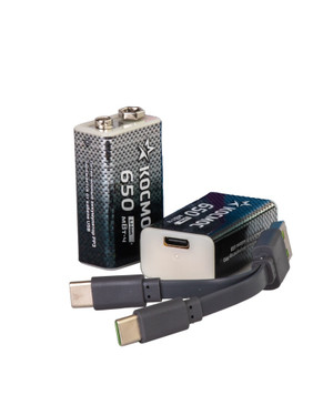 Аккумулятор крона Li-ion 9V 500мАч 2 шт в боксе (Космос) KOCLi9V650mAh2B