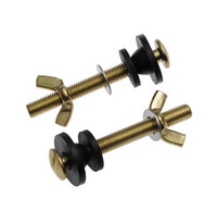 Комплект крепежа бачка к унитазу с гайкой 'барашек' (2 шт) (ПрофСан) 68019