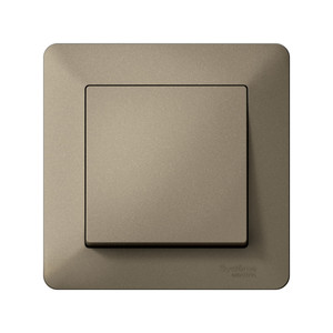 ATLASDESIGN AIR 1-постовая РАМКА, ШАМПАНЬ/дымчатый черный (Systeme Electric) ATN220501