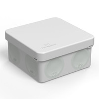 Коробка распределительная для прямого монтажа двухкомпонентная безгалогенная (HF) 80х80х40 (132шт/кор) (Промрукав) 60-0210