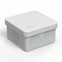 Коробка распределительная для прямого монтажа двухкомпонентная безгалогенная (HF) 70х70х40 (150шт/кор) (Промрукав) 60-0200