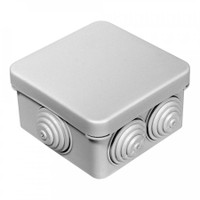 Коробка распределительная для открытой проводки безгалогенная (HF) атмосферостойкая 70х70х40 (132шт/кор) (Промрукав) 40-0205