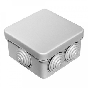 Коробка распределительная для открытой проводки безгалогенная (HF) атмосферостойкая 70х70х40 (132шт/кор) (Промрукав) 40-0205