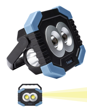 Фонарь светильник рабочая серия 4Вт COBLED+1ВтLED/2 линзы/3xAA/корпус ABS-пластик, КОСМОС (Космос) KOS702B