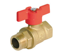 Кран шаровой 11Б27п1 Ду15 А31/1 ВН бабочка PN40 (БАЗ) БАЗ.А31.1.15.PN40