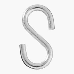 Крючок S-образный 3мм покрытие цинк (Крепдил) Hook-3mm