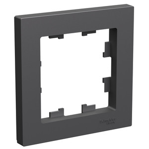 ATLASDESIGN 1-постовая РАМКА, БАЗАЛЬТ (Systeme Electric) ATN001401