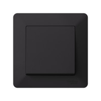 ATLASDESIGN AIR 1-постовая РАМКА, КАРБОН/дымчатый черный (Systeme Electric) ATN221001