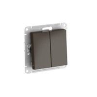 ATLASDESIGN 2-клавишный ПЕРЕКЛЮЧАТЕЛЬ, сх.6/2, 10АХ, быстрозажимные клеммы, МОККО (Systeme Electric) ATN000665S