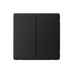 ARTGALLERY 2-клавишный выключатель, сх.5, 10АХ, механизм, карбон (Systeme Electric) GAL001051