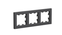 ATLASDESIGN 3-постовая РАМКА, универсальная, БАЗАЛЬТ (Systeme Electric) ATN001403