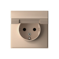 ARTGALLERY розетка с заземл. со шторк. с крышкой, 16А, IP20, механизм, песочный (Systeme Electric) GAL001246