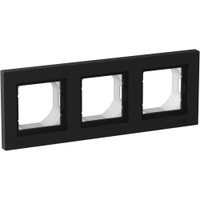 ATLASDESIGN AQUA Рамка 3-постовая, IP44, КАРБОН (Systeme Electric) ATN441003