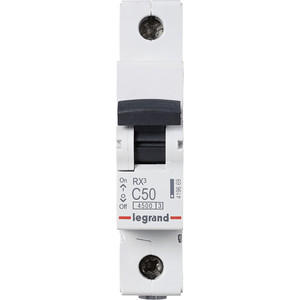 Выключатель автоматический однополюсный RX3 4,5 кА C 50 А (Legrand/Daccord) 419669