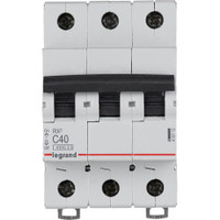 Выключатель автоматический трехполюсный RX3 4,5 кА C 40 А (Legrand/Daccord) 419712
