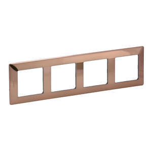 Valena LIFE Рамка 4 поста медь универсальная (Legrand/Daccord) 754164