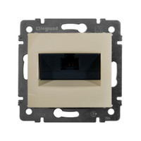 VALENA Розетка компьютерная RJ45х1 категория 5е в рамку слоновая кость (Legrand/Daccord) 774138