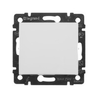 VALENA Переключатель одноклавишный промежуточный в рамку белый (Legrand/Daccord) 774407