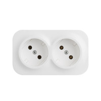 Quteo розетка двойная без заземления без шторок 16 A 250 В IP 20 Белая (Legrand/Daccord) 782231
