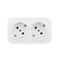 Quteo розетка двойная с заземлением без шторок 16 A 250 В IP 20 Белая (Legrand/Daccord) 782233