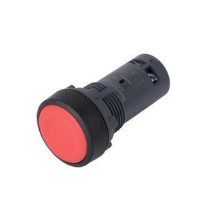 Кнопка SB7 моноблочная 22мм красная с возвратом, пластик, 1НО+1НЗ, IP65 (Systeme Electric) SB7NA45