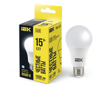 Лампа светодиодная A60 груша 15Вт 230В 6500К E27 IEK (IEK) LLE-A60-15-230-65-E27