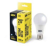 Лампа светодиодная A70 груша 20Вт 230В 6500К E27 IEK (IEK) LLE-A60-20-230-65-E27