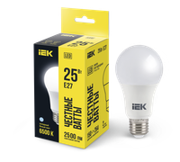 Лампа светодиодная A80 груша 25Вт 230В 6500К E27 IEK (IEK) LLE-A80-25-230-65-E27