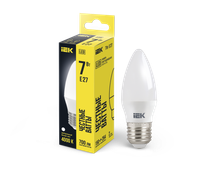 Лампа светодиодная C35 свеча 7Вт 230В 4000К E27 (IEK) LLE-C35-7-230-40-E27