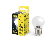 Лампа светодиодная G45 шар 9Вт 230В 6500К E27 IEK (IEK) LLE-G45-9-230-65-E27