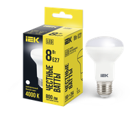 Лампа светодиодная R63 рефлектор 8Вт 230В 4000К E27 IEK (IEK) LLE-R63-8-230-40-E27
