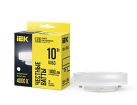 Лампа светодиодная T75 таблетка 10Вт 230В 4000К GX53 IEK (IEK) LLE-T80-10-230-40-GX53
