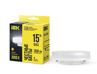 Лампа светодиодная T75 таблетка 15Вт 230В 3000К GX53 IEK (IEK) LLE-T80-15-230-30-GX53
