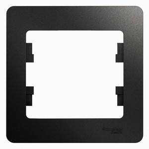 GLOSSA Рамка 1 пост антрацит (Systeme Electric) GSL000701