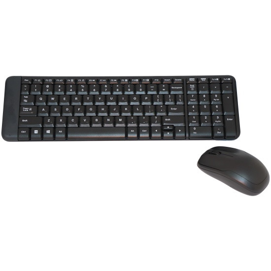 Комплект клавиатура + мышь беспроводной MK220, черный (Logitech) 920-003236