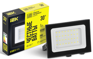 Прожектор СДО 06-30 светодиодный черный IP65 6500K (IEK) LPDO601-30-65-K02