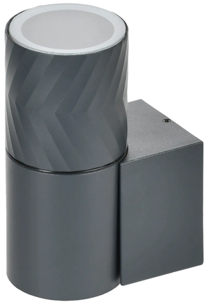 LIGHTING Светильник уличный 5107 настенный под лампу GU10 IP65 серый IEK (IEK) LT-UBU0-5107-GU10-1-K03