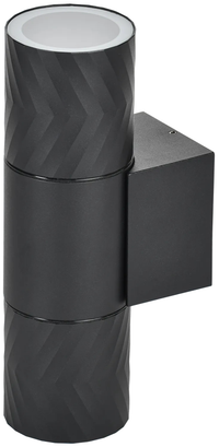 LIGHTING Светильник уличный 5108 настенный под лампу 2хGU10 IP65 черный IEK (IEK) LT-UBU0-5108-GU10-2-K02