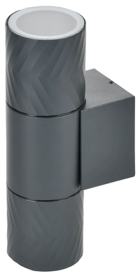 LIGHTING Светильник уличный 5108 настенный под лампу 2хGU10 IP65 серый IEK (IEK) LT-UBU0-5108-GU10-2-K03