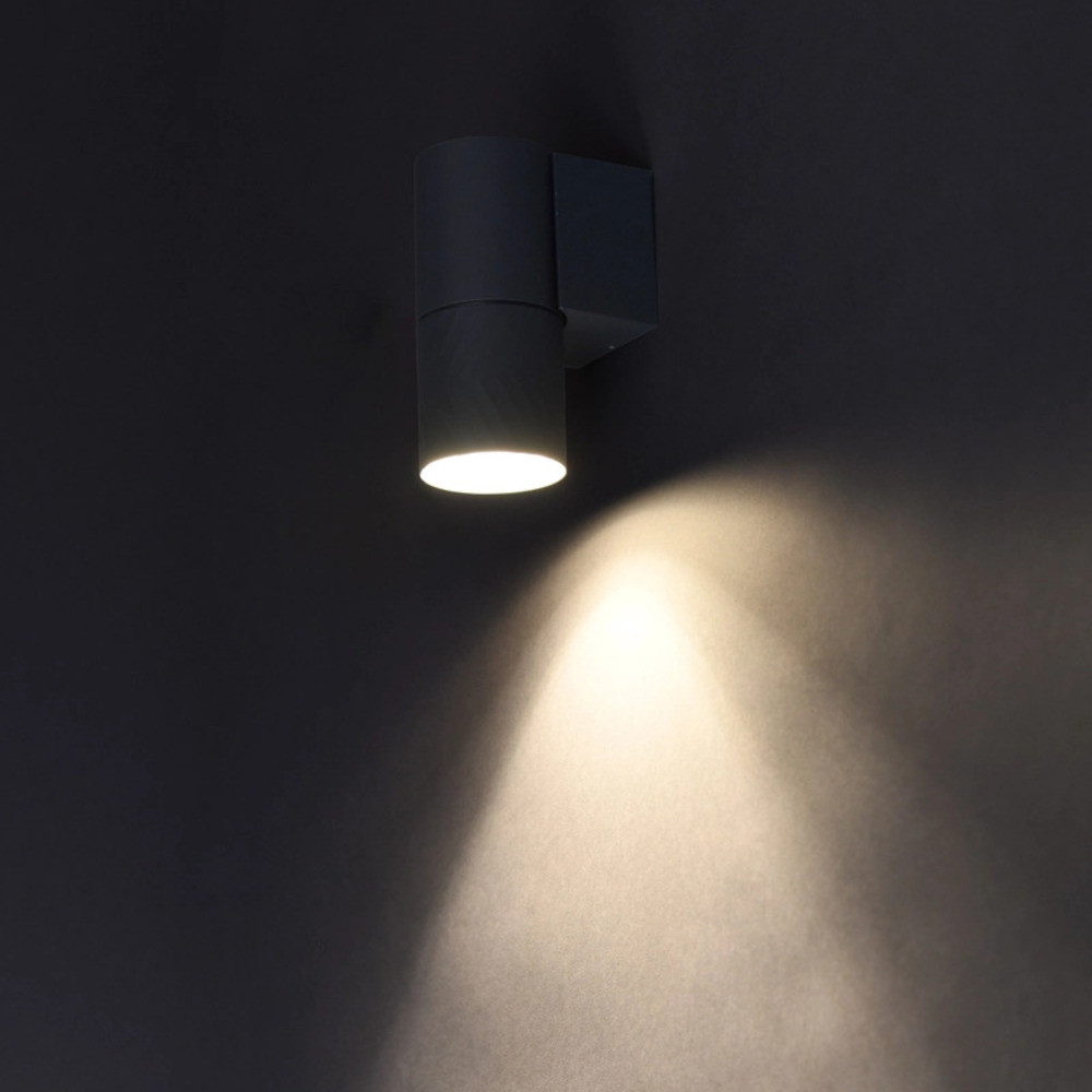 LIGHTING Светильник уличный 5107 настенный под лампу GU10 IP65 черный IEK (IEK) LT-UBU0-5107-GU10-1-K02