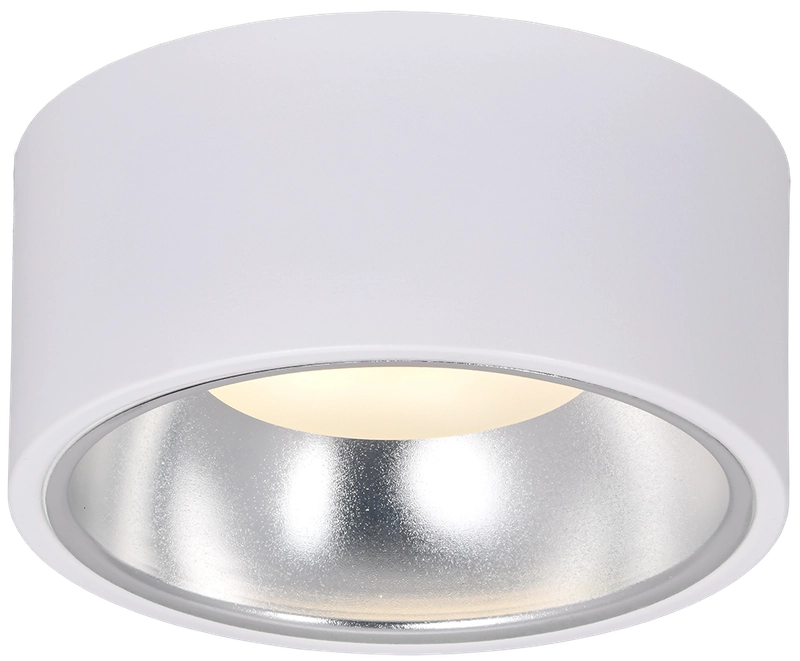 LIGHTING Светильник 4017 накладной потолочный под лампу GX53 белый/хром IEK (IEK) LT-UPB0-4017-GX53-1-K54