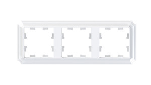 ATLASDESIGN ANTIQUE 3-постовая рамка, универсальная, БЕЛЫЙ (Systeme Electric) ATN100103