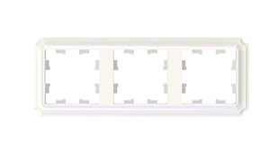 ATLASDESIGN ANTIQUE 3-постовая рамка, универсальная, ЖЕМЧУГ (Systeme Electric) ATN100403